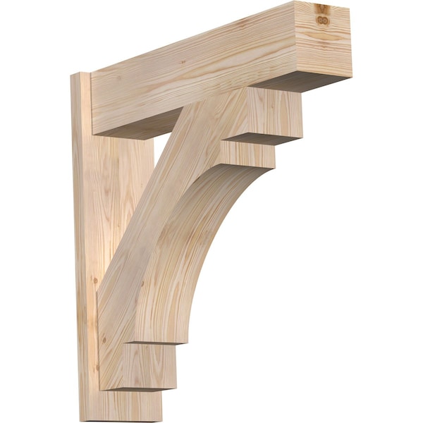 Ekena Millwork Merced Block Smooth Outlooker, Douglas Fir, 7 1/2"W x 30"D x 30"H OUT08X30X30MRC05SDF - main